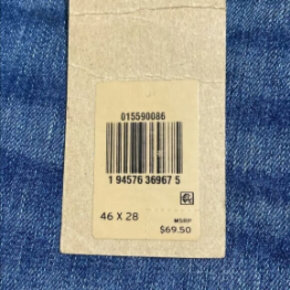LEVI'S 559 Men's Relaxed Straight Cropped Blue Denim Jeans Size 46x25 - Picture 8 of 12